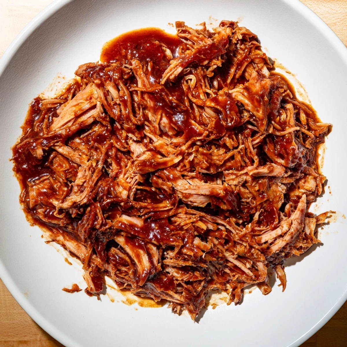 Smoky 5-Ingredient BBQ Pulled Pork, tender and shredded, ready to pile high on toasted buns.