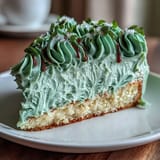 Elegant vanilla sheet cake topped with smooth sage green buttercream and shimmering gold accents, perfect for graduation parties.