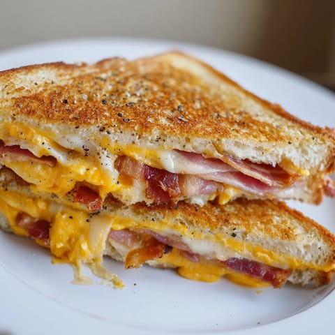 Crispy Bacon Cheddar Sandwich