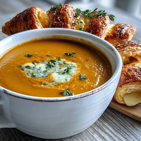 Creamy Broccoli Butternut Soup Pastries