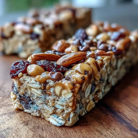 Trail Mix Bars Oats Honey