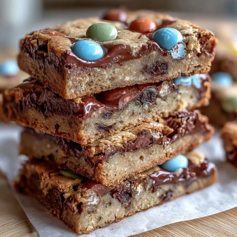 Cadbury Egg Cookie Bars