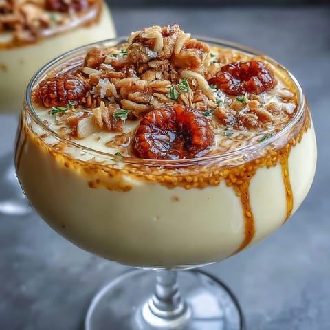 Creamy lemon chia pudding parfait topped with crunchy granola and tangy raspberry compote, perfect for a healthy morning treat.