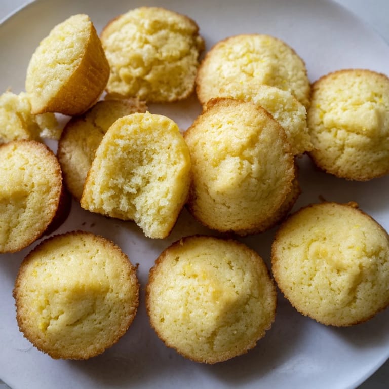 Warm sheet pan English muffins lightly dusted with cornmeal, ready to be split and topped.