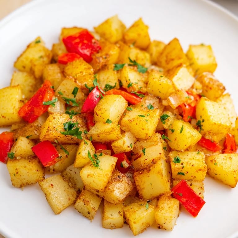 Diner-style Air Fryer Breakfast Potatoes, perfectly seasoned and cooked until unbelievably crispy and golden.