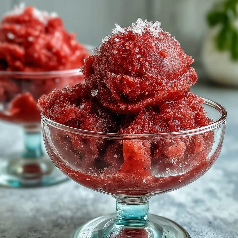 Creamy strawberry sorbet infused with zesty lime and a hint of rum, garnished with extra lime zest for a cocktail-inspired treat.