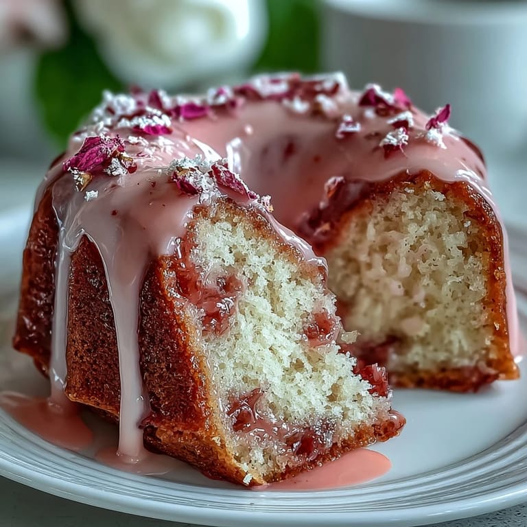 A beautifully decorated vanilla sponge cake featuring silky pink ombre frosting and delicate edible blooms, ideal for special occasions and celebrations.