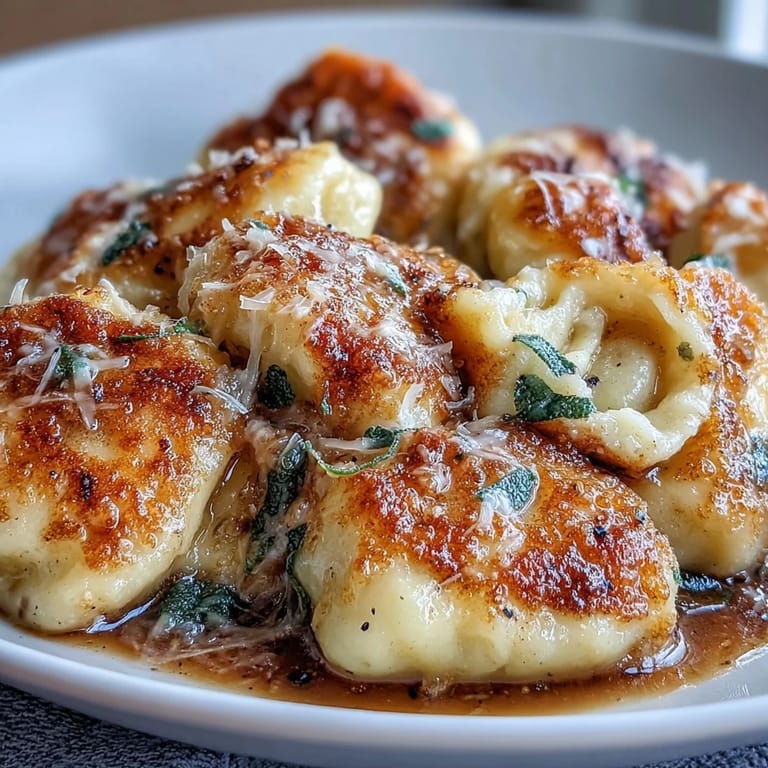 Crispy sage leaves and Parmesan enhance tender gnocchi in a nutty brown butter sauce.