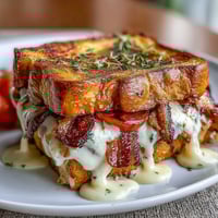 1. Mini Hot Brown sliders on brioche buns with turkey, bacon, and creamy Mornay sauce, perfect for Derby parties and Southern gatherings.  